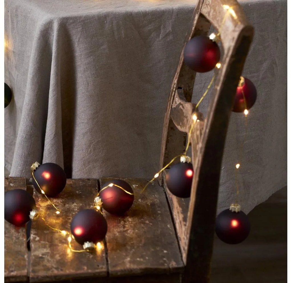 Eglo 411559 - Vianočný reťazec BLISS 22xLED/3xAA 2,6m teplá biela