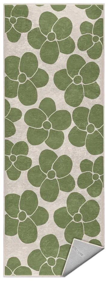 Zelený prateľný behúň 60x230 cm Green Meadow – Mila Home