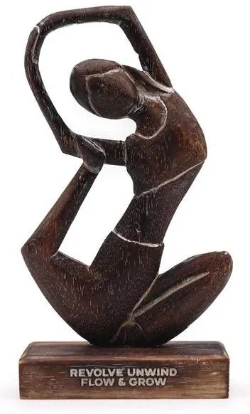 AW Drevená soška Jóga 27cm