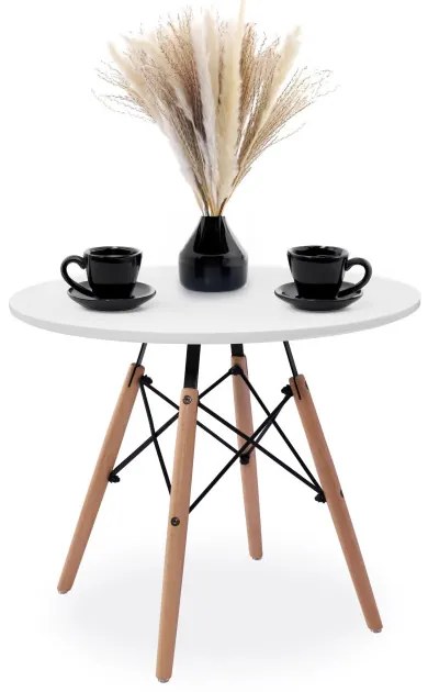 Konferenčný stolík PARIS DTW 60 cm biely