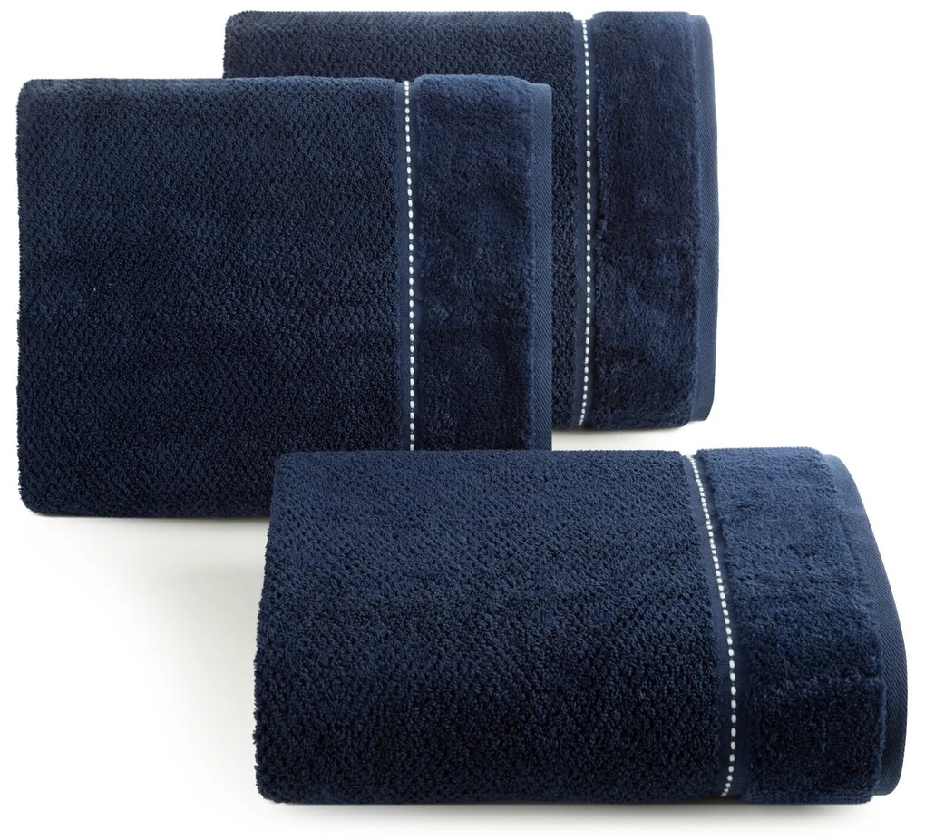 BAVLNENÝ UTERÁK SALADO 70X140 CM TMAVOMODRÁ