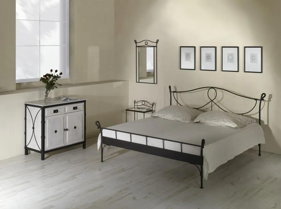 IRON-ART MODENA - nadčasová kovová posteľ 160 x 200 cm, kov