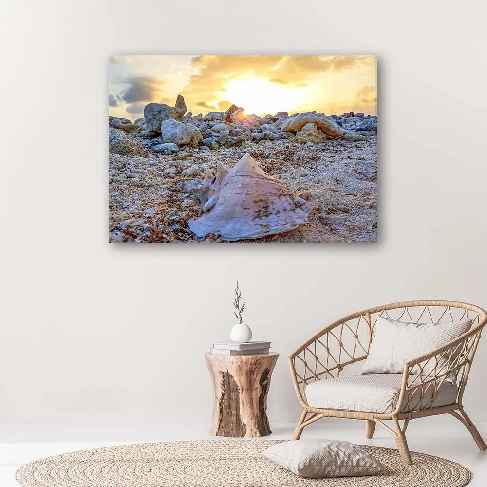 Gario Obraz na plátne Mušle a kamene Rozmery: 90 x 60 cm