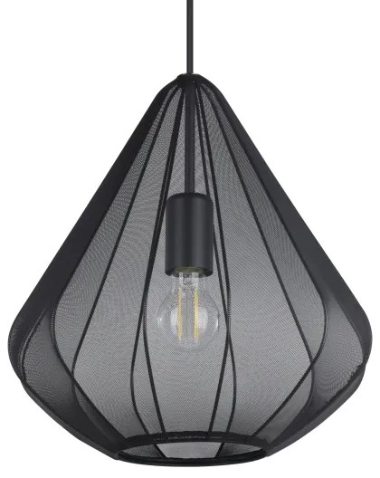 Eglo 43994 - Luster na lanku 1xE27/40W/230V pr. 33,5 cm čierna