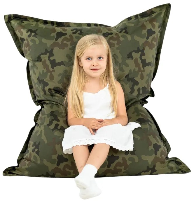 Sedací vak Defence – maskáčový nepremokavý vankúš na sedenie a ležanie Veľkosť: XL