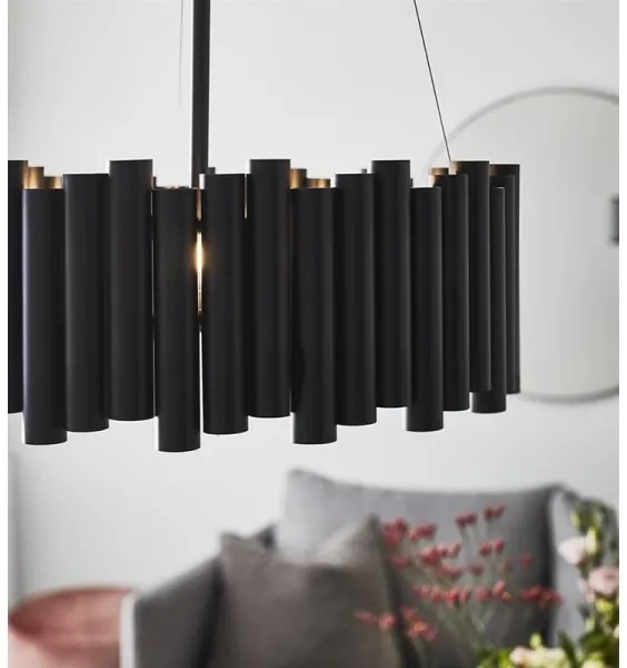 Markslöjd 107925 - Luster na tyči LEVEL 3xE27/60W/230V