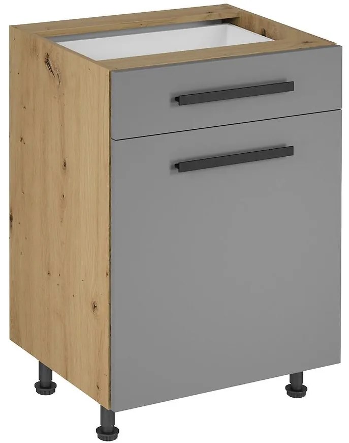 Kuchynská skrinka Langen D60S1 úchyt  beige