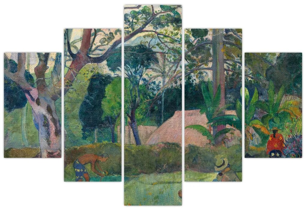 Obraz - Paul Gauguin, Te raau rahi (The Big Tree), reprodukcia (150x105 cm)