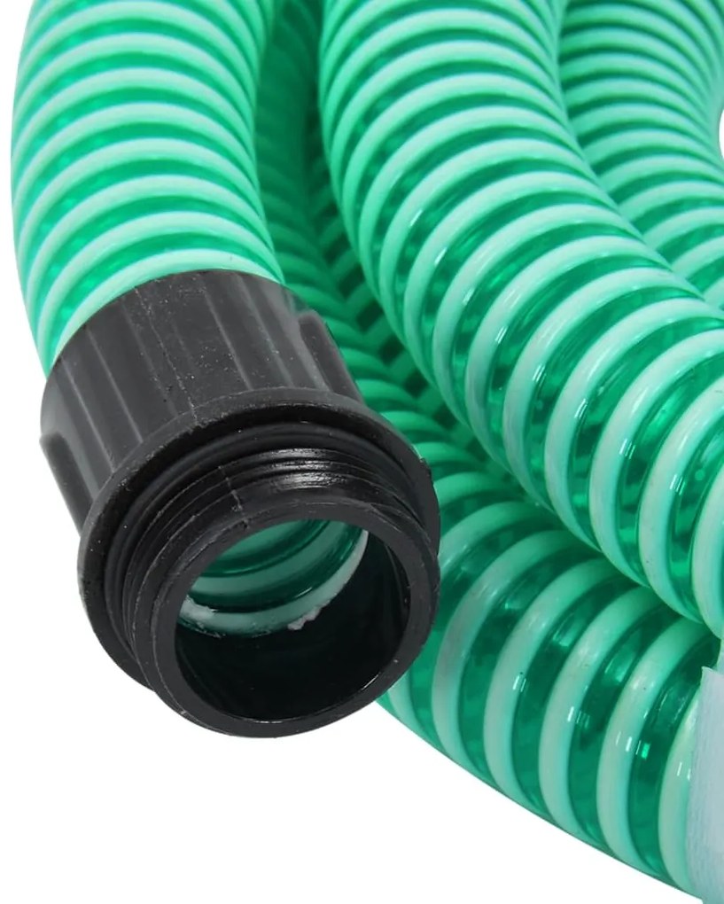 Odsávacia hadica s mosadznými spojkami, zelená 1,1" 25 m, PVC