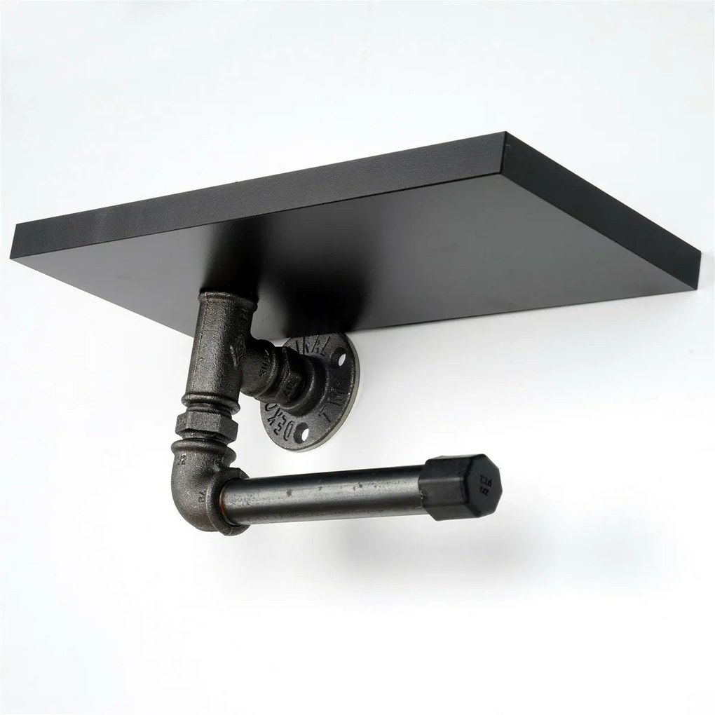 Držiak toaletného papiera Boruraf 239, čierna/strieborná