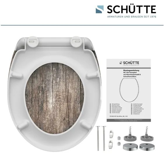 Schütte WC sedadlo z duroplastu (vzhľad dreva)  (100335933)