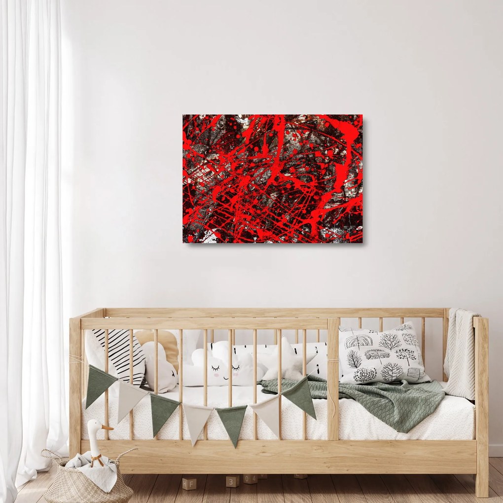 Sklenený obraz - Expresívne abstrakcie (70x50 cm)