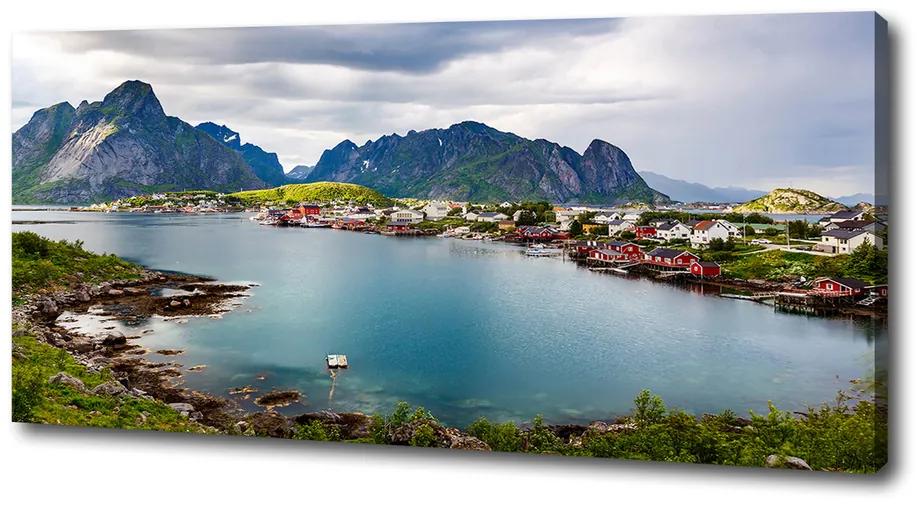 Moderný fotoobraz canvas na ráme Lofoty v Nórsku pl-oc-125x50-f-151856257