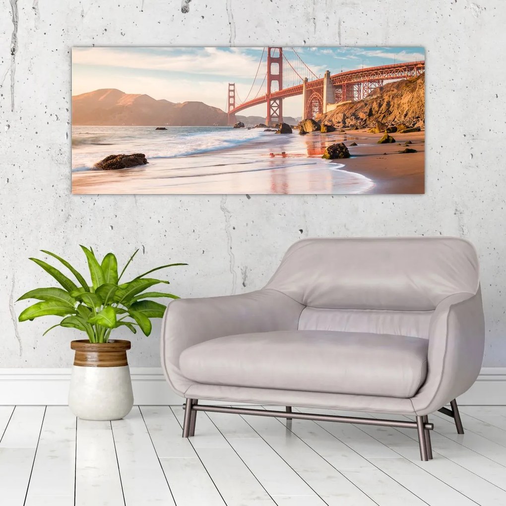 Obraz - Golden Gate Bridge (120x50 cm)