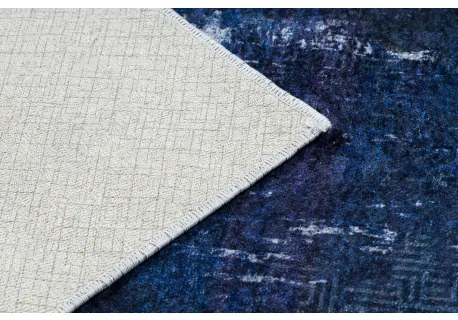 MIRO 51676.813 umývací koberec Grécky vintage, rám protišmykový - tmavomodrá Veľkosť: 120x170 cm