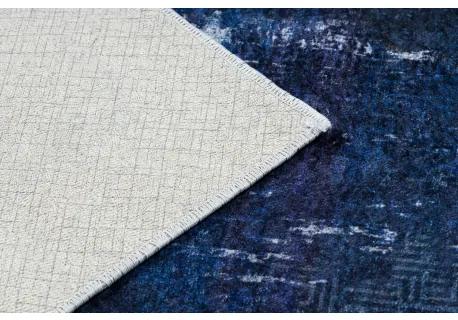 MIRO 51676.813 umývací koberec Grécky vintage, rám protišmykový - tmavomodrá Veľkosť: 160x220 cm