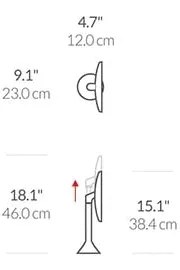 Kozmetické zrkadlo s osvetlením/zväčšovacie (5x) ø 20 cm Sensor – simplehuman