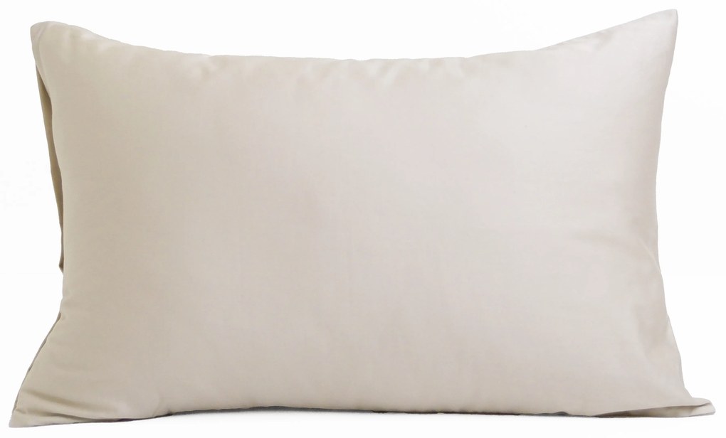 Saténová obliečka na vankúš 40 x 60 cm - Diana prírodná