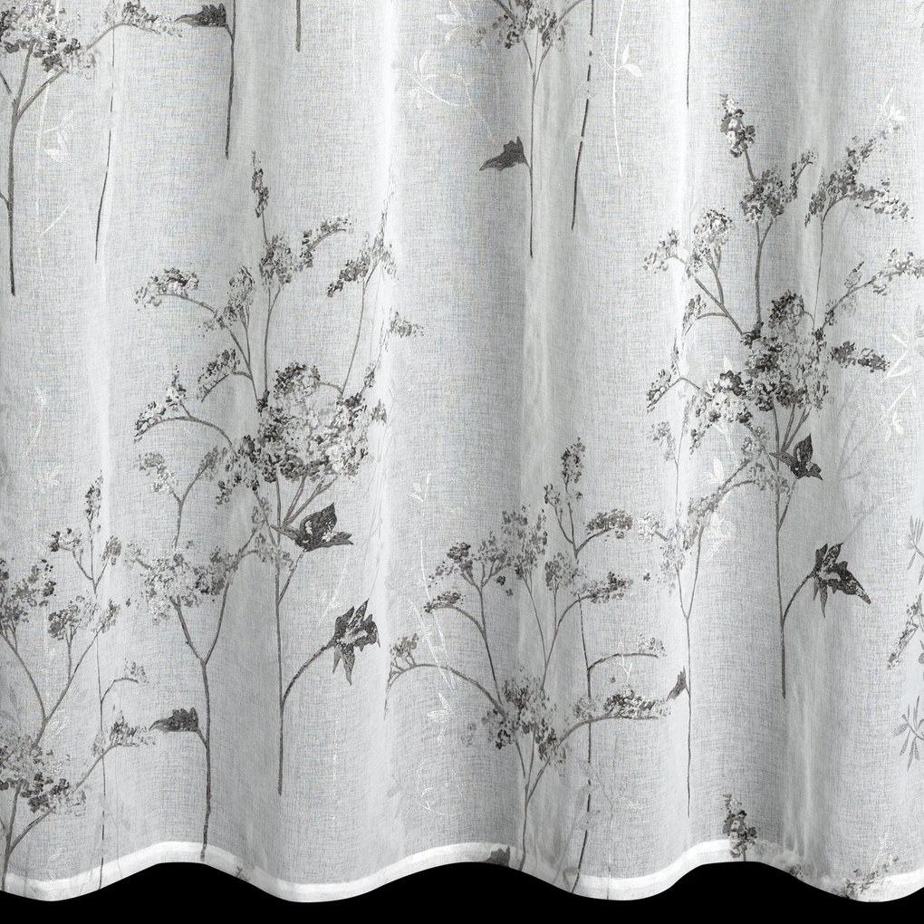 ZÁCLONA NA KRÚŽKOCH SERMA 140X250 CM KVETY