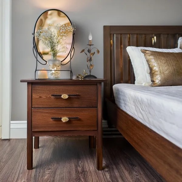 ONLI - Stolná lampa COLLANA 1xE14/6W/230V 40 cm bronzová