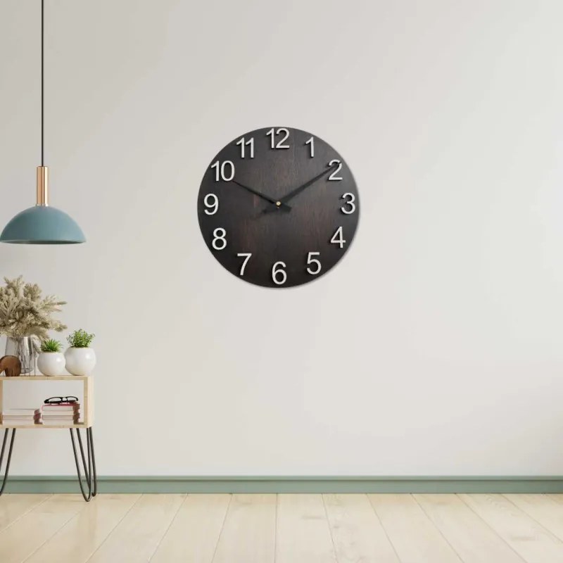 Dizajnové nástenné hodiny z masívneho dreva I SENTOP MAS017-3169-hands/black