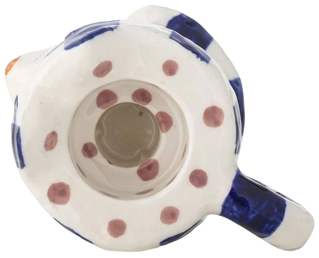 Bloomingville Keramický svietnik Caty Blue – sada 2 ks