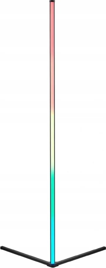 Čierna LED stojacia lampa (výška 141 cm) Level – Reality