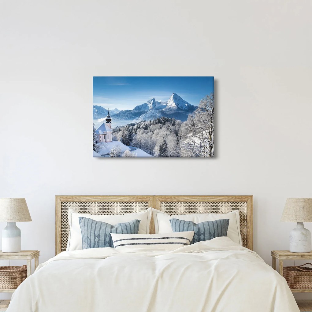 Obraz - Zasnežená krajina (90x60 cm)