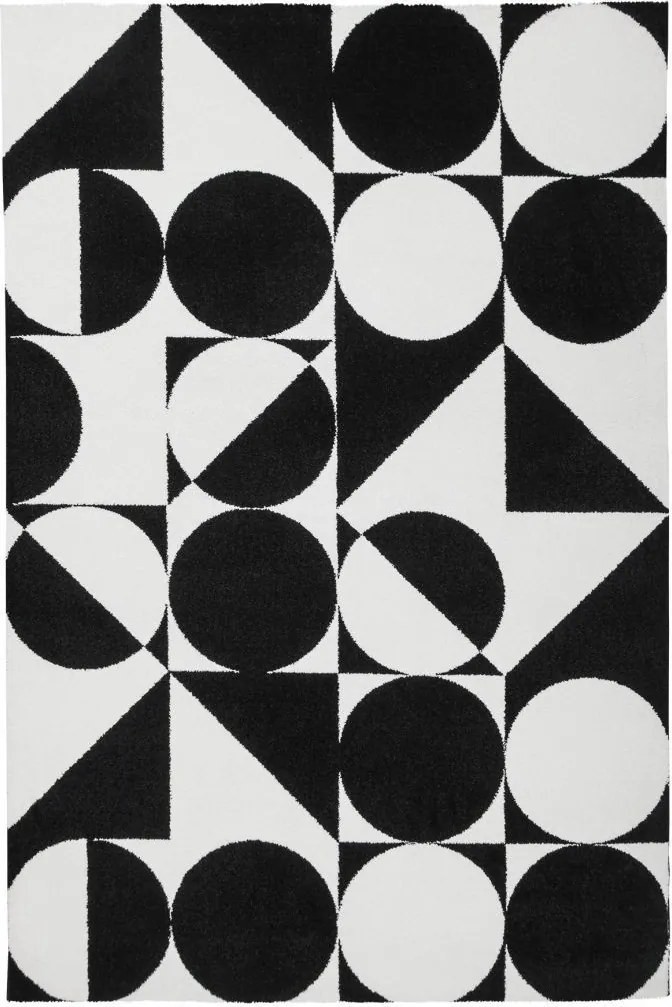 Obsession koberce Kusový koberec Black and White 392 Black - 120x170 cm
