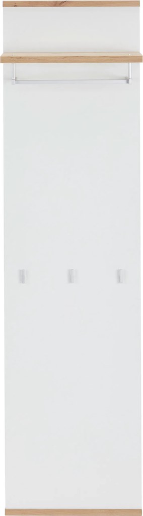 XXXLutz VEŠIAKOVÝ PANEL, biela, dub artisan, 45/169/28 cm Xora - Vešiakové steny - 002427002528