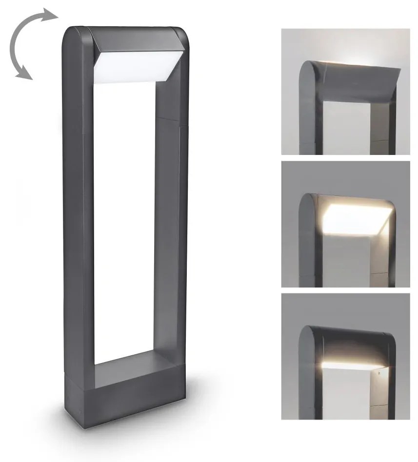 Brilagi - LED Vonkajšia lampa CROTONE LED/7W/230V antracit IP54 50 cm BG0990