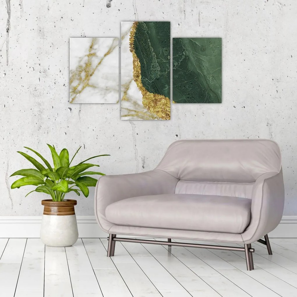 Obraz - Zelený mramor N⁰3 (90x60 cm)