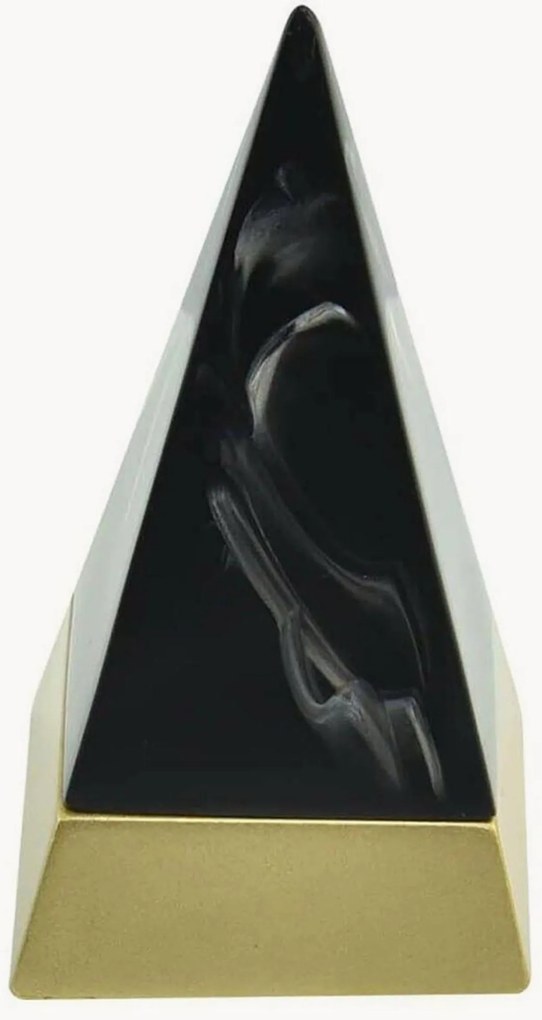 Stojan na šperky Pyramid Dark Marble & Gold