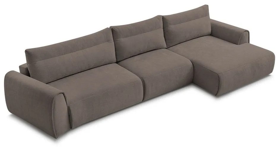 Hnedá rohová pohovka Aden – Bobochic Paris