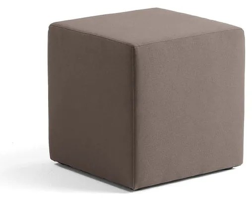 Taburet CASUAL, látka ETNA, 500x500 mm, svetlohnedá