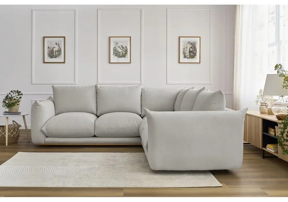 Svetlosivá rohová pohovka Ernest – Bobochic Paris
