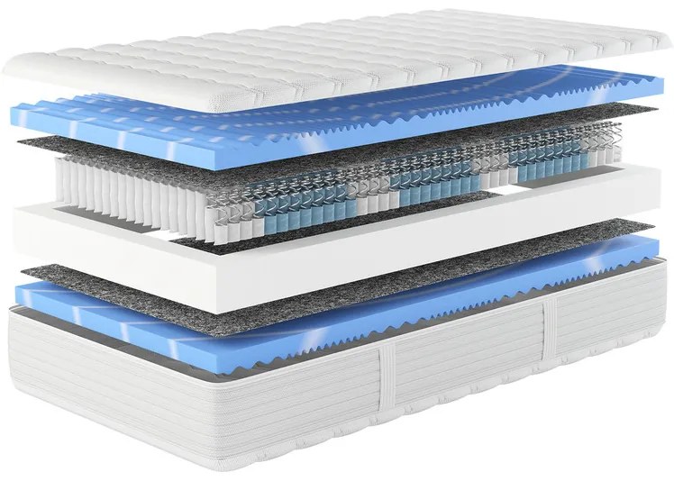 Hn8 Schlafsysteme 7-zónový matrac XXL Gelstar T-1000 (90 x 200 cm, H2) (100241432)