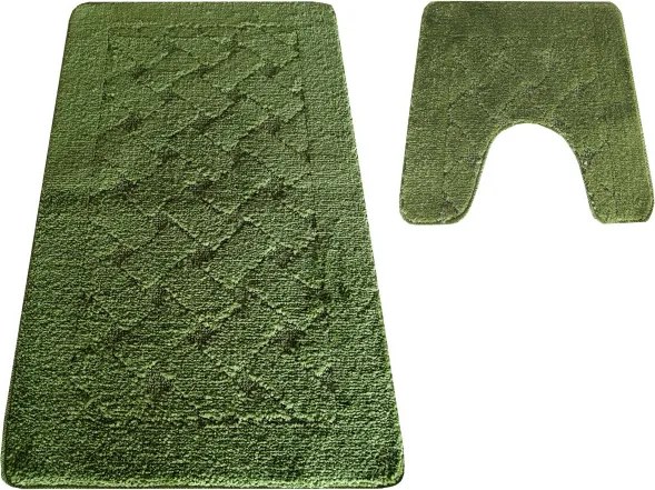 Sada kúpeľňových koberčekov Montana CLT-31 zelená