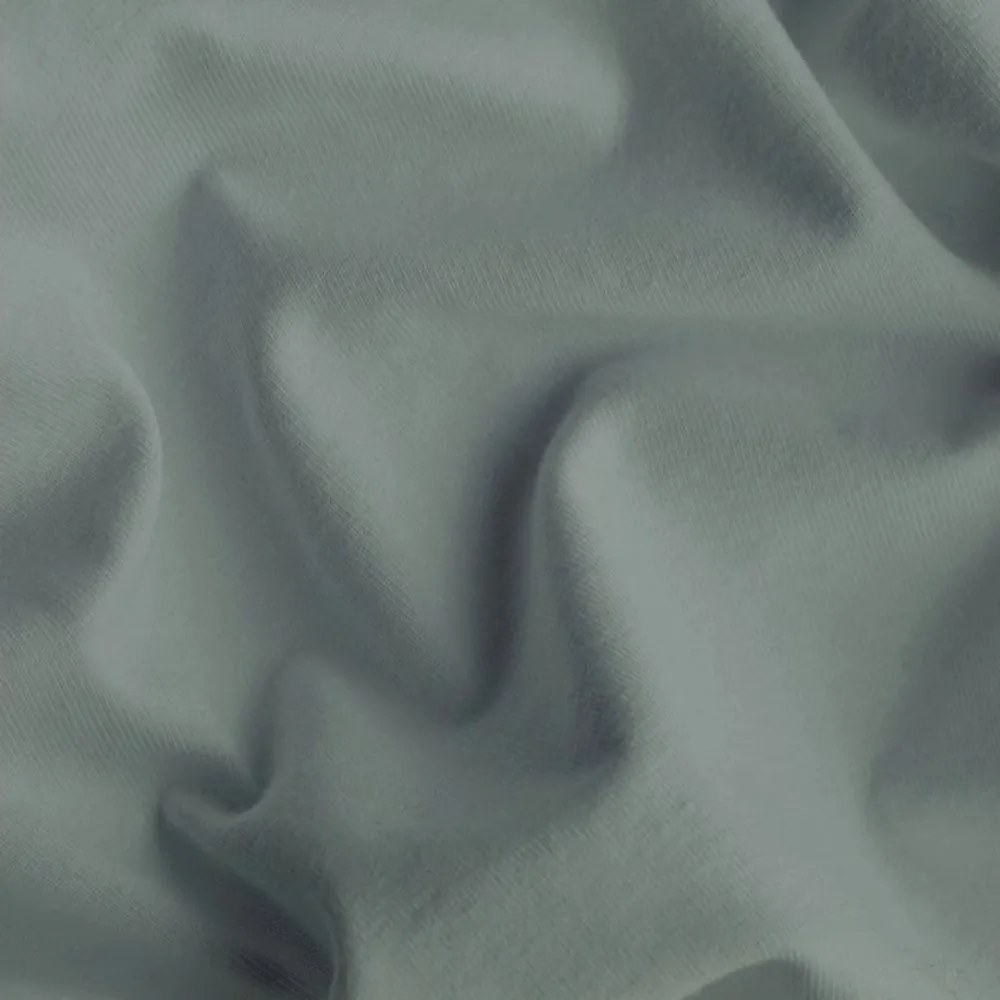 Jersey bavlnené prestieradlo na jednolôžko - 90 x 200 cm - tmavosivé