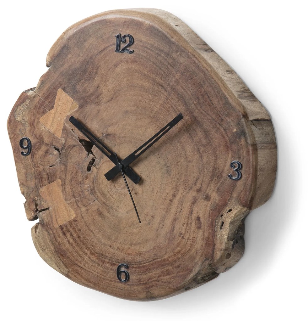 LA FORMA Prírodné nástenné hodiny Togh 35 × 5 × 35 cm