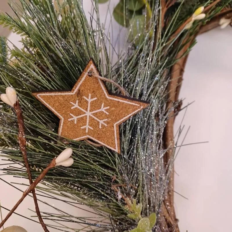 DECOLED Sada ozdôb, 30 x 13 x 1 cm, drevené