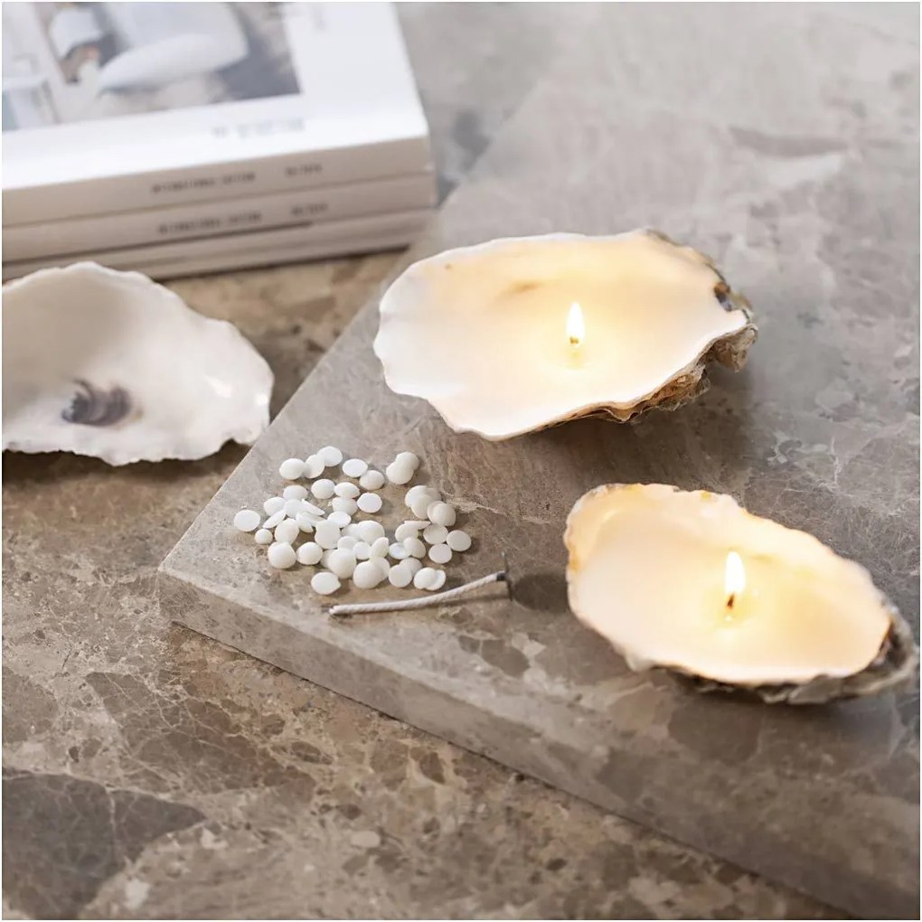 Kreatívna sada Výroba sviečok v mušliach