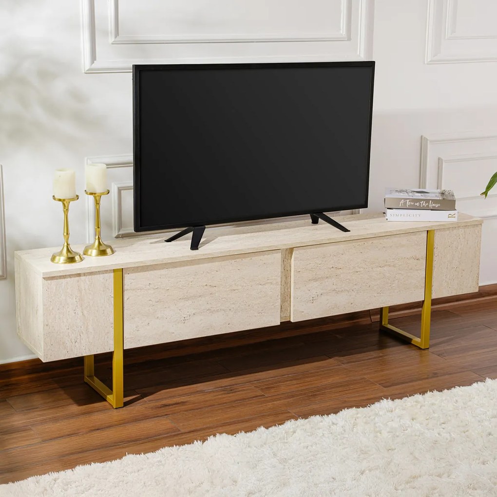 TV stolík Serenity Travertín