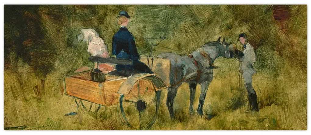 Obraz - Henri de Toulouse-Lautrec, The Trap, reprodukcia (120x50 cm)