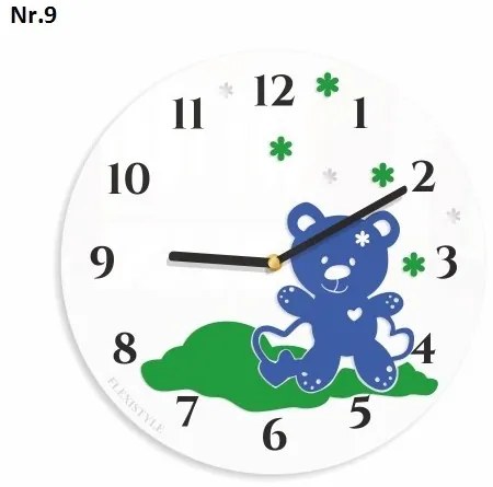 Nástenné hodiny do detskej izby Červená