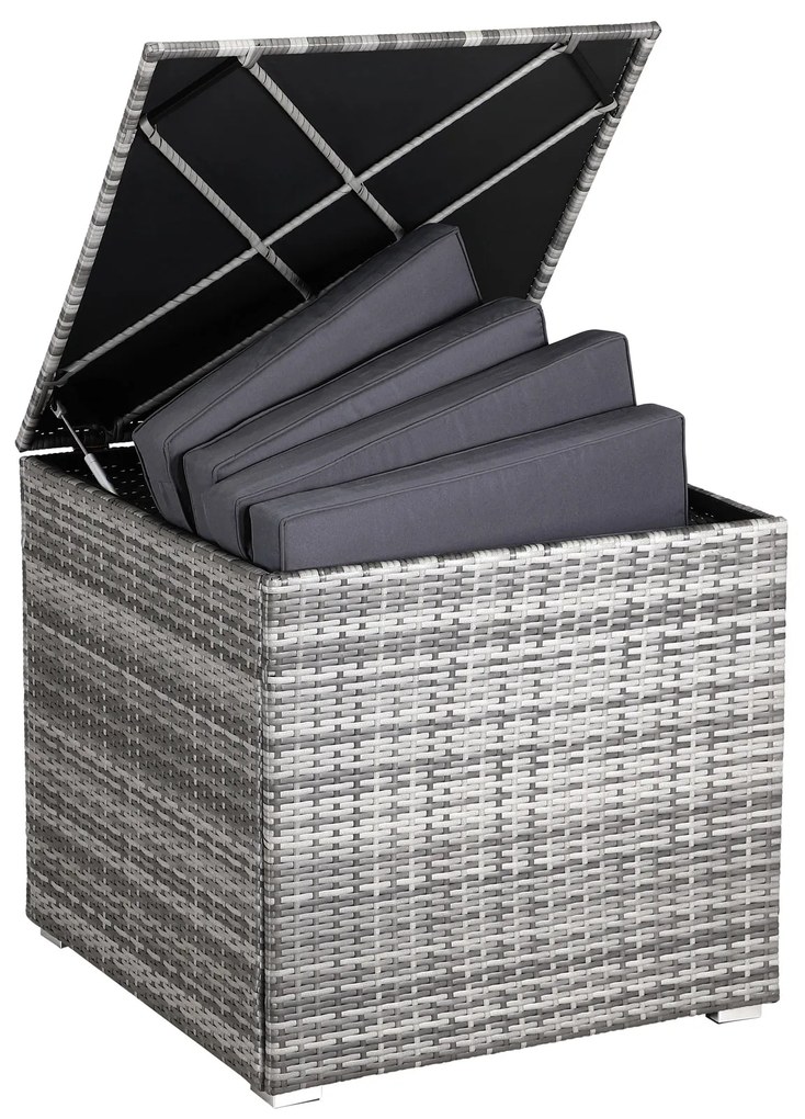 InternetovaZahrada Úložný box 75x75x70 cm - šedý