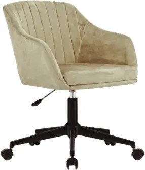 Otočné kreslo COPA - béžový zamat