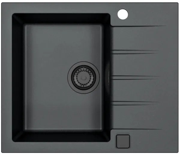 ALVEUS SETA23230 - Kuchynský drez CADIT+drezová batéria MINTAS 34cm granit/čierna