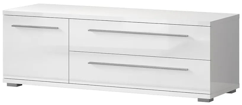 TV stolík Piano TV135-1K2F/PN-70/KA/70 lakované crystal white