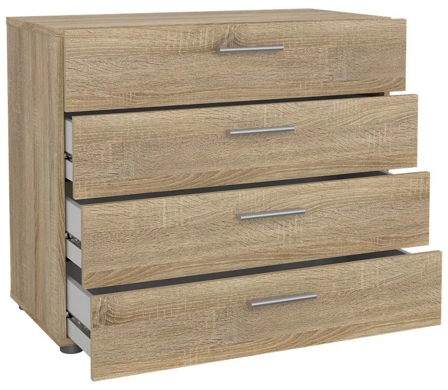 Komoda v dubovom dekore Tvilum Pepe, 80 x 68 cm